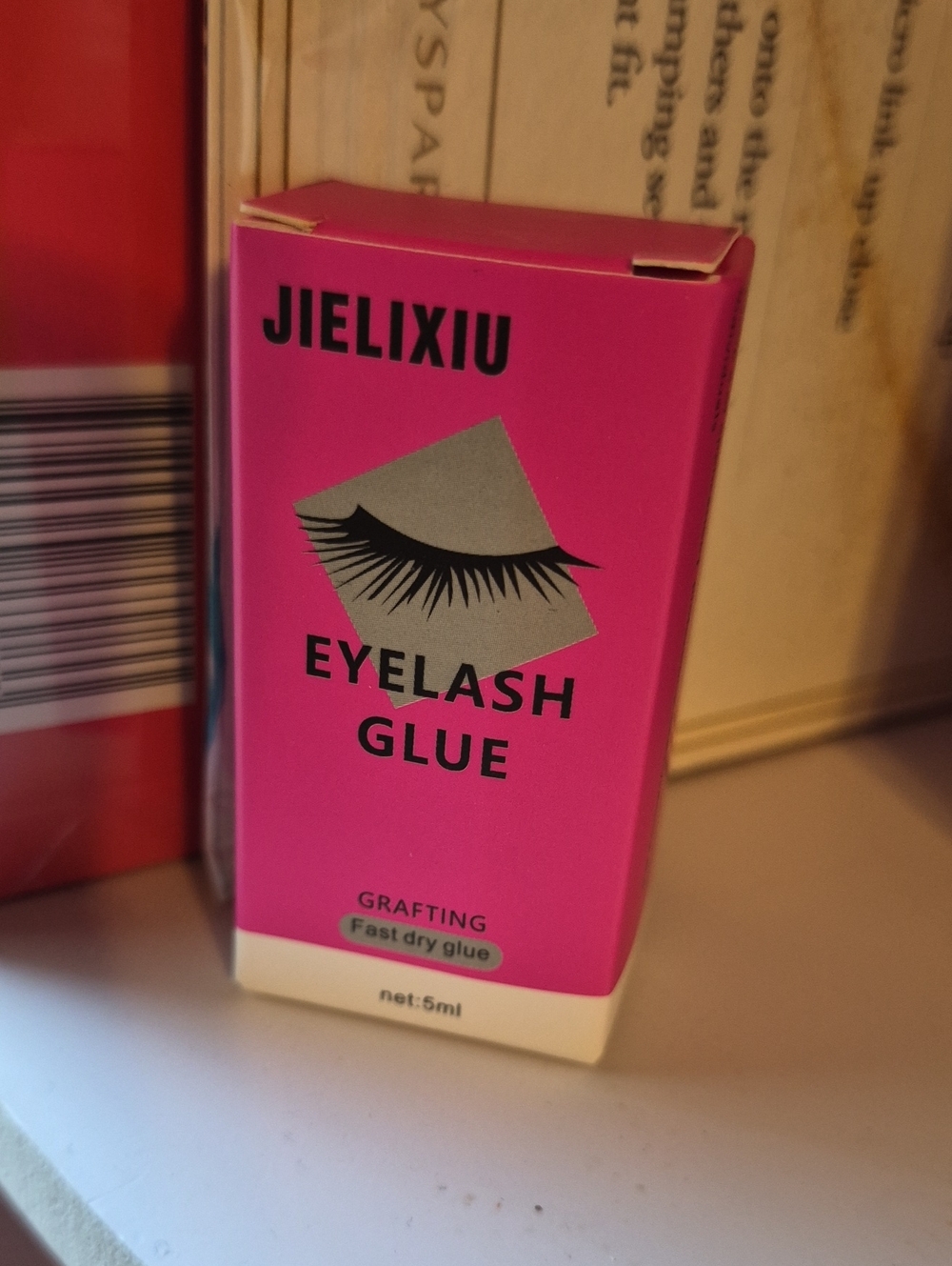 Pink Eyelash Glue - Fast Dry Grafting Adhesive